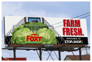 Impactful graphic design: Outdoor campaign for Fox Produce