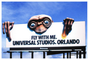 Impactful graphic design: Award-winning 3-D outdoor developed for Universal Studios Florida