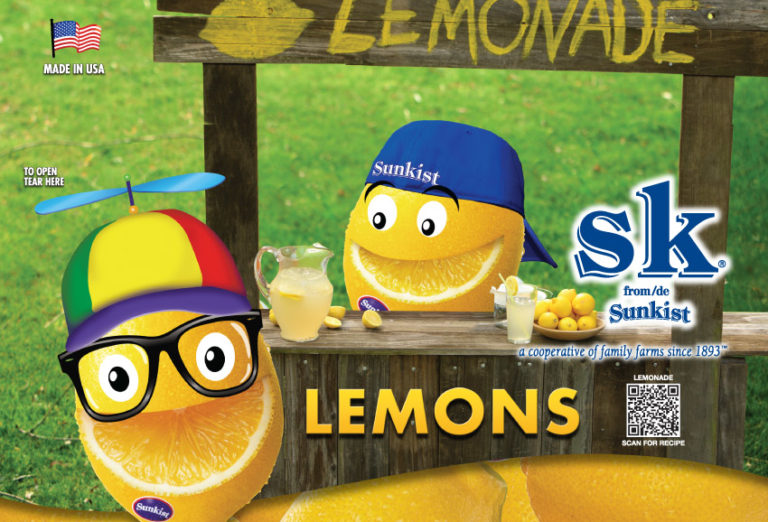 Award-winning Sunkist Lemonade stand lemon bag opened up Walmart
