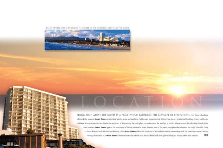 Impactful graphic design: Brochure and website for luxury real estate sales brochure