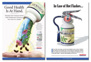 Impactful graphic design: Ad campaign for Costco's TruNature Herbal supplements