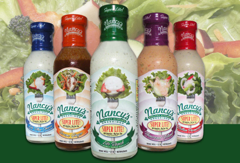 Nancy's Healthy Kitchen Dressings bottle design
