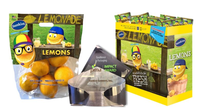 Award-winning Sunkist Lemonade Stand packaging