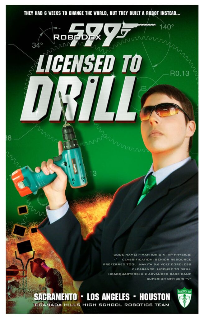 FIRST Robotics Poster - a James Bond spoof